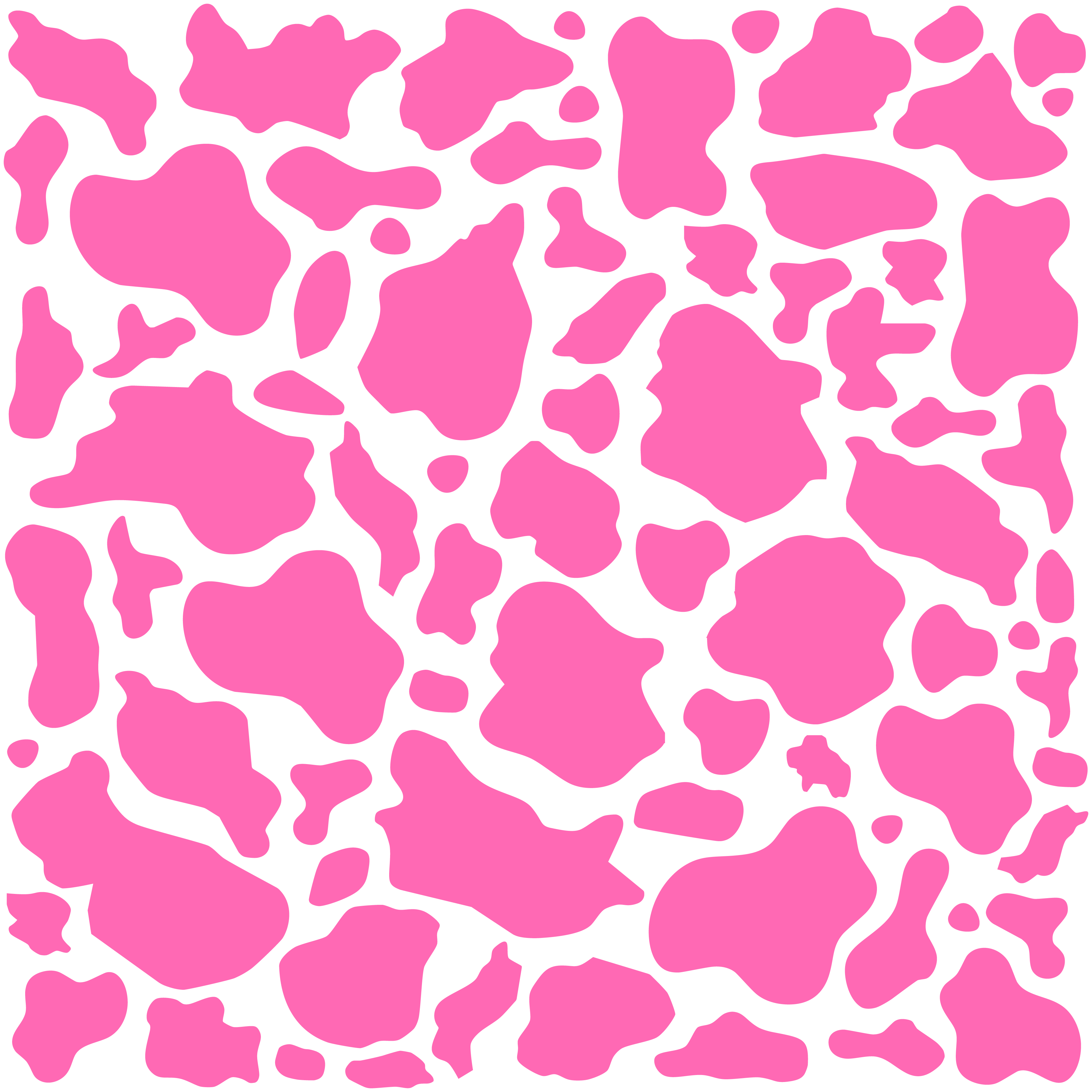 Pink Cow Print Vinyl