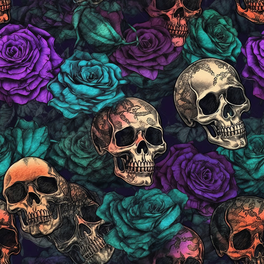 Skull & Roses Design 6