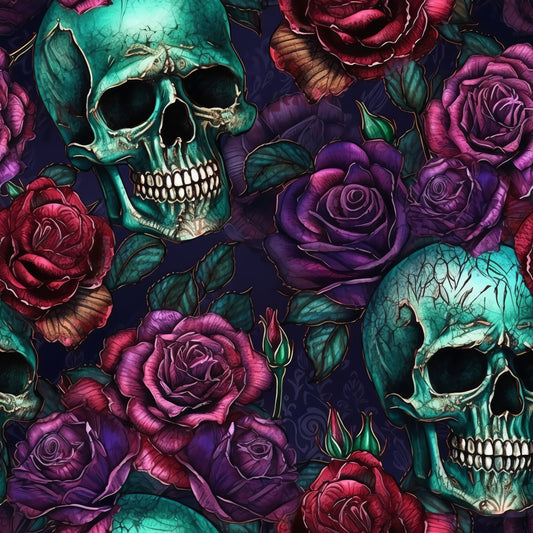 Skull & Roses Design 7