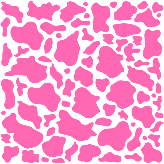 Pink Cow Print