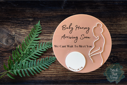 Pregnancy Countdown Plaque