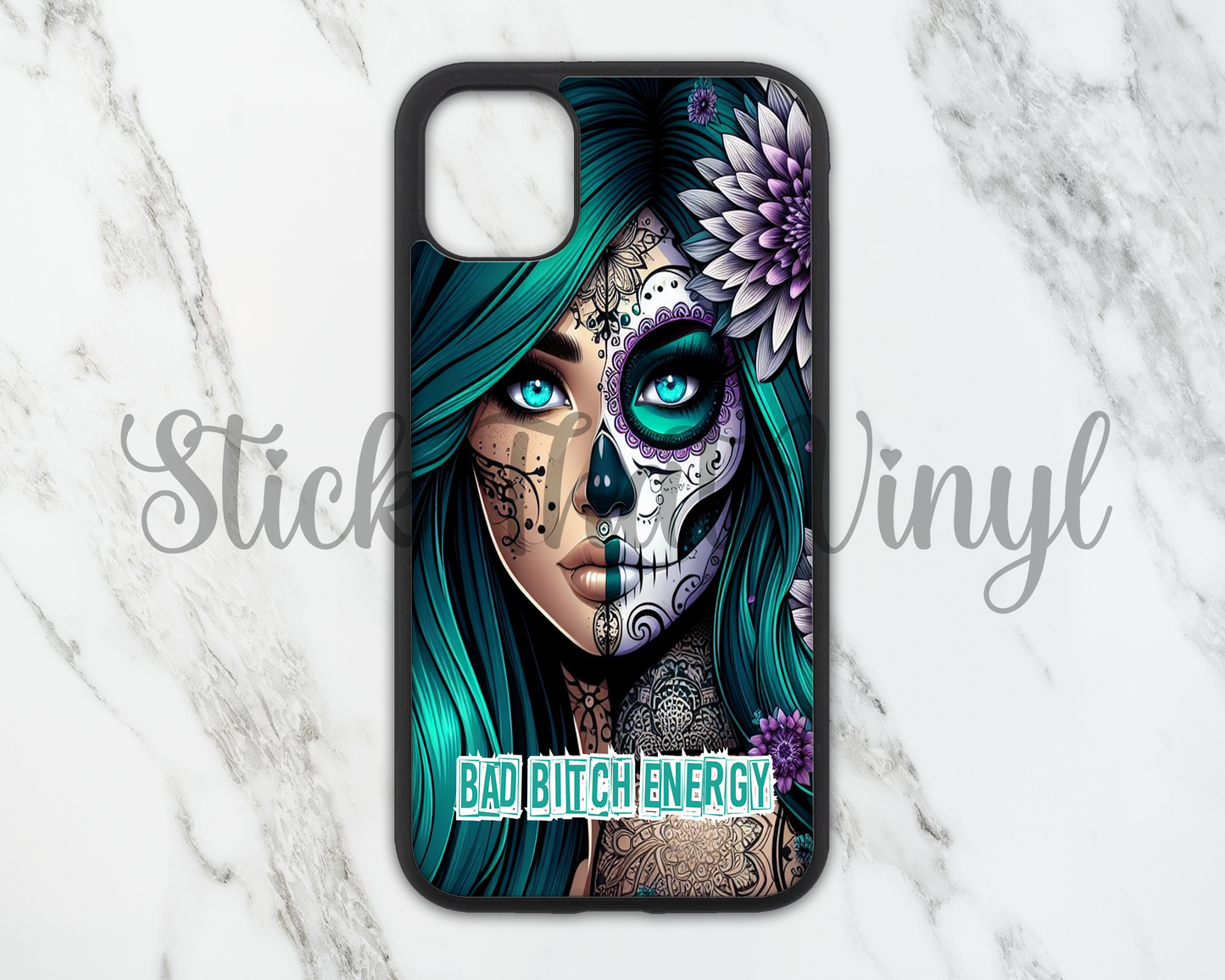 Bad Energy Day of The Dead Phone Sublimation Transfer