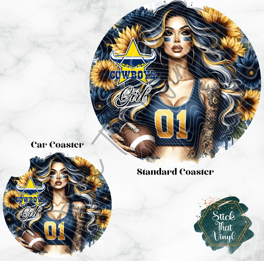 Cowboys Coaster Sublimation Transfer