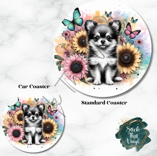 Chihuahua Coaster Sublimation Transfer