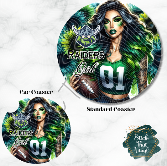 Raiders Coaster Sublimation Transfer