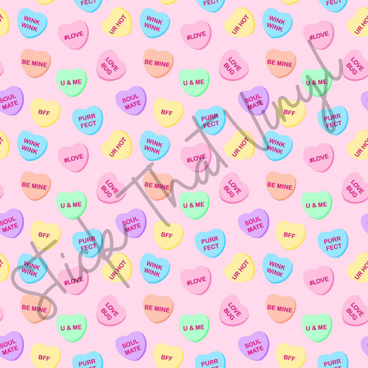 Candy Hearts Pattern