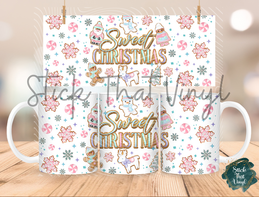 Sweet Christmas Coffee Mug Sublimation Wrap