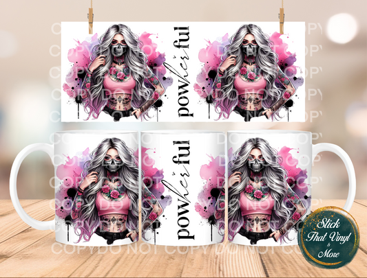 Powherful Coffee Mug Sublimation Wrap