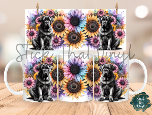 Bull Mastiff Mug Sublimation Wrap