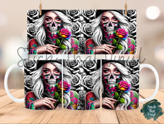 Rebel Tattoo Girl Mug Sublimation Wrap