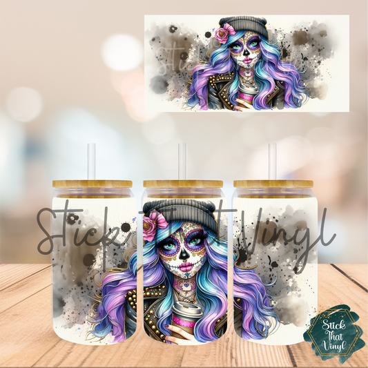 DOD Girl 16oz Tumbler Sublimation Wrap