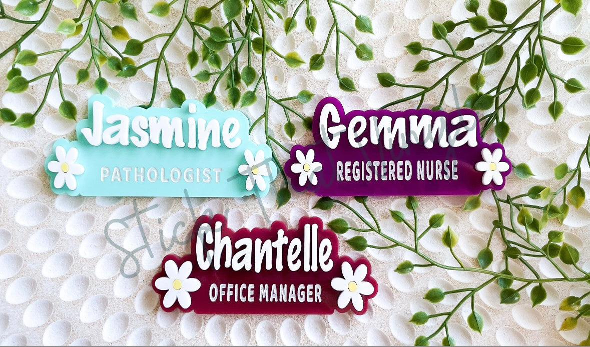 Personalised Acrylic Name Badge