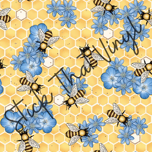 Bees and Honey Pattern