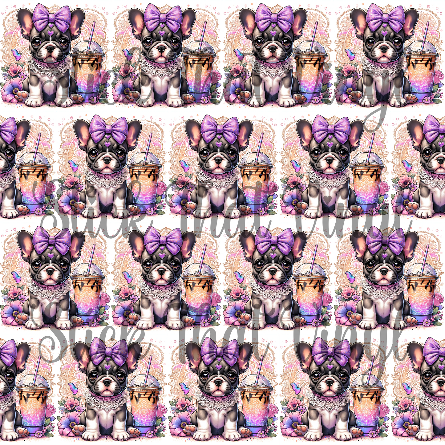 Frenchie Sublimation Pattern