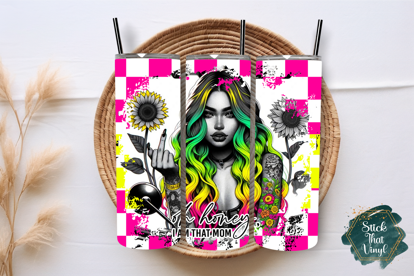 Oh Honey 20oz Tumbler Sublimation Wrap