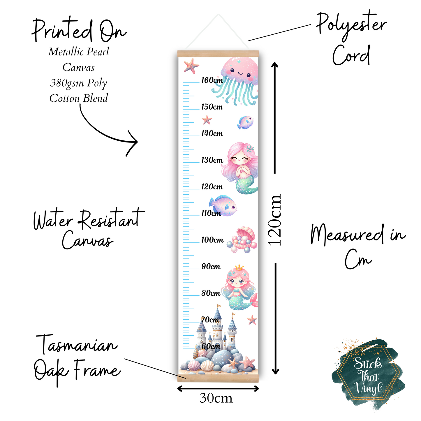 Mermaid Height Chart