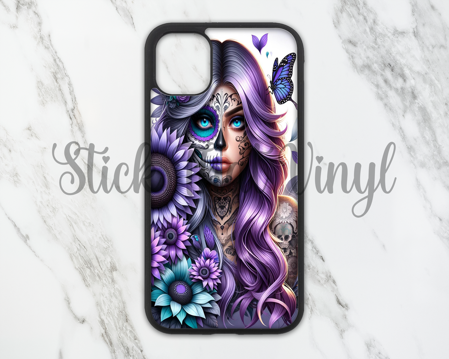 Day of The Dead Girl Design 6 Phone Sublimation Transfer