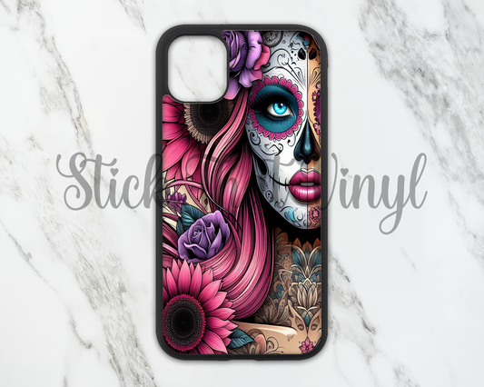 Day of The Dead Girl Design 7 Phone Sublimation Transfer