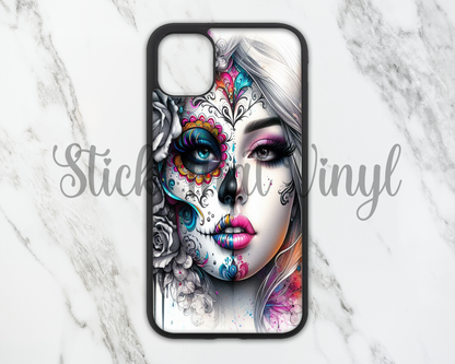 Day of The Dead Girl Design 9 Phone Sublimation Transfer