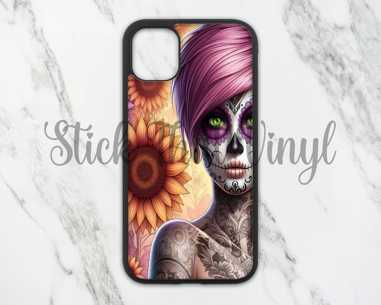 Day of The Dead Girl Design 10 Phone Sublimation Transfer