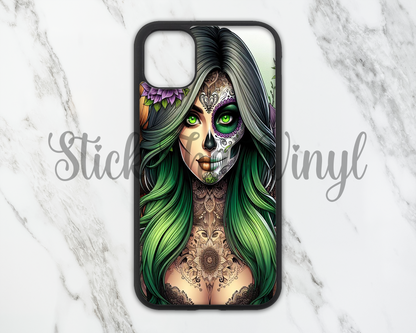 Day of The Dead Girl Design 11 Phone Sublimation Transfer