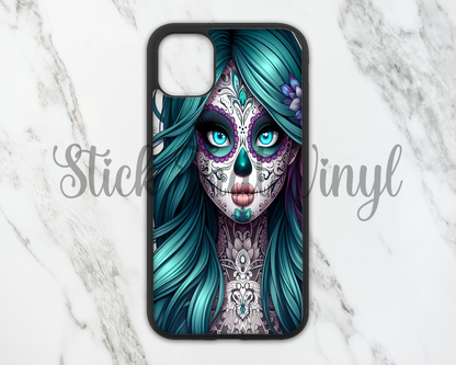 Day of The Dead Girl Design 1 Phone Sublimation Transfer