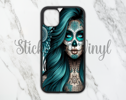 Day of The Dead Girl Design 2 Phone Sublimation Transfer