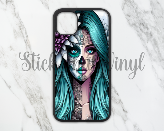 Day of The Dead Girl Design 4 Phone Sublimation Transfer