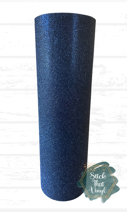 Self Adhesive Glitter Vinyl - Navy