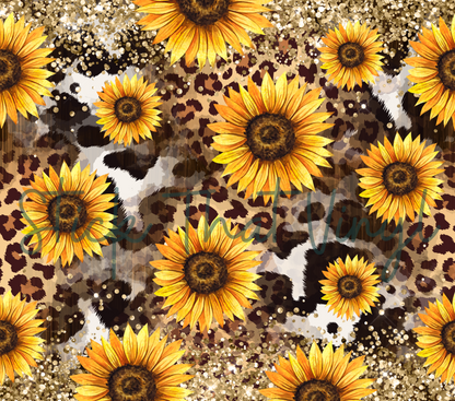 Sunflower Western 20oz Tumbler Wrap