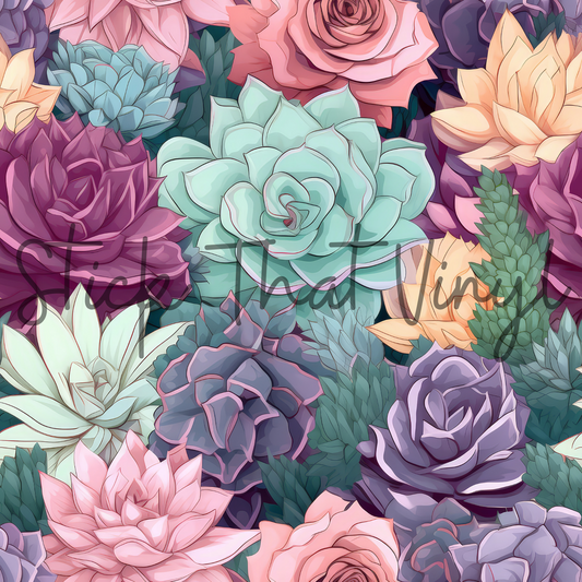 Succulent Design 1 Sublimation Pattern