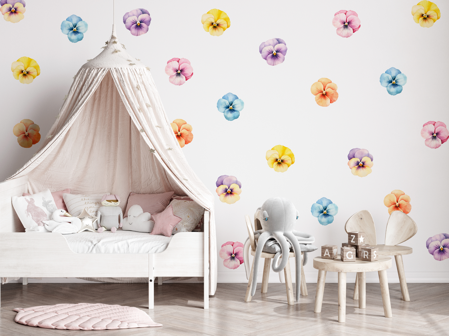 Pansy Flower Wall Decals