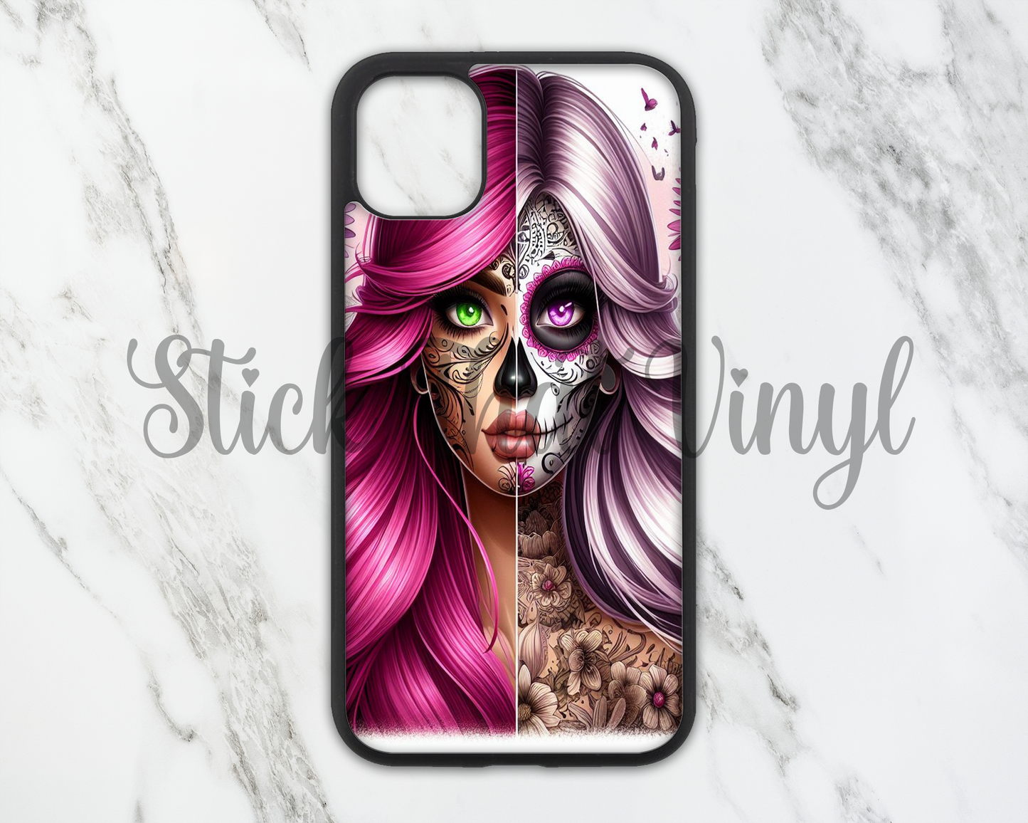 Day of The Dead Girl Design 12 Phone Sublimation Transfer