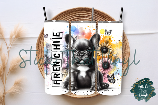 Frenchie 20oz Tumbler Sublimation Wrap