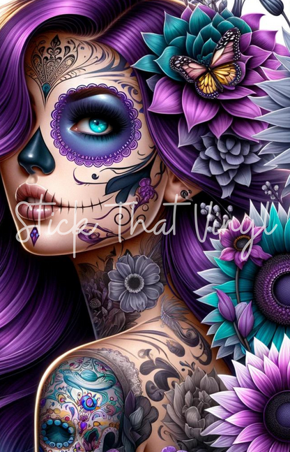 Day of The Dead Girl Design 3 Phone Sublimation Transfer