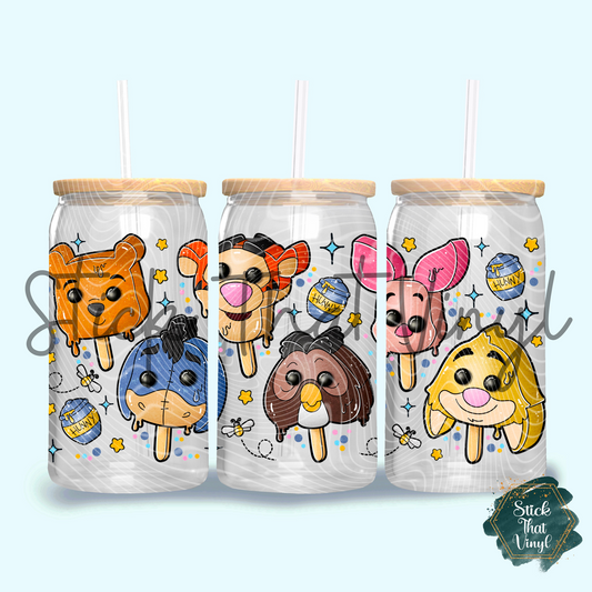 Pooh & Friends 16oz Tumbler Sublimation Wrap