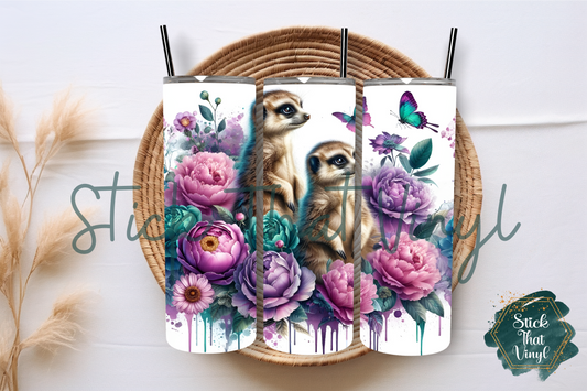 Meerkat 20oz Tumbler Sublimation Wrap