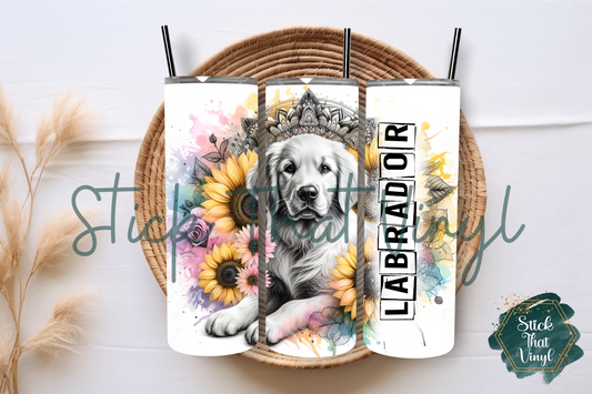 Labrador 20oz Tumbler Sublimation Wrap