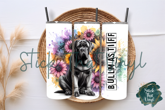 Bullmastiff 20oz Tumbler Sublimation Wrap