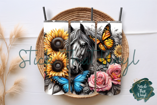 Horse 20oz Tumbler Sublimation Wrap