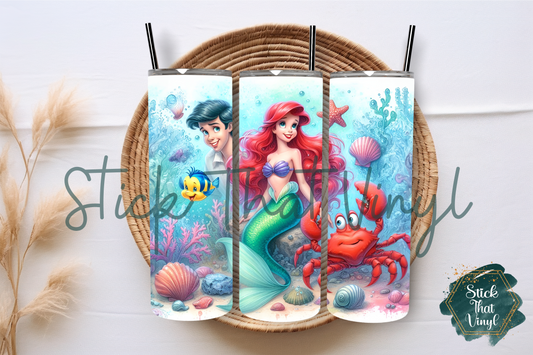 Mermaid 20oz Tumbler Sublimation Wrap