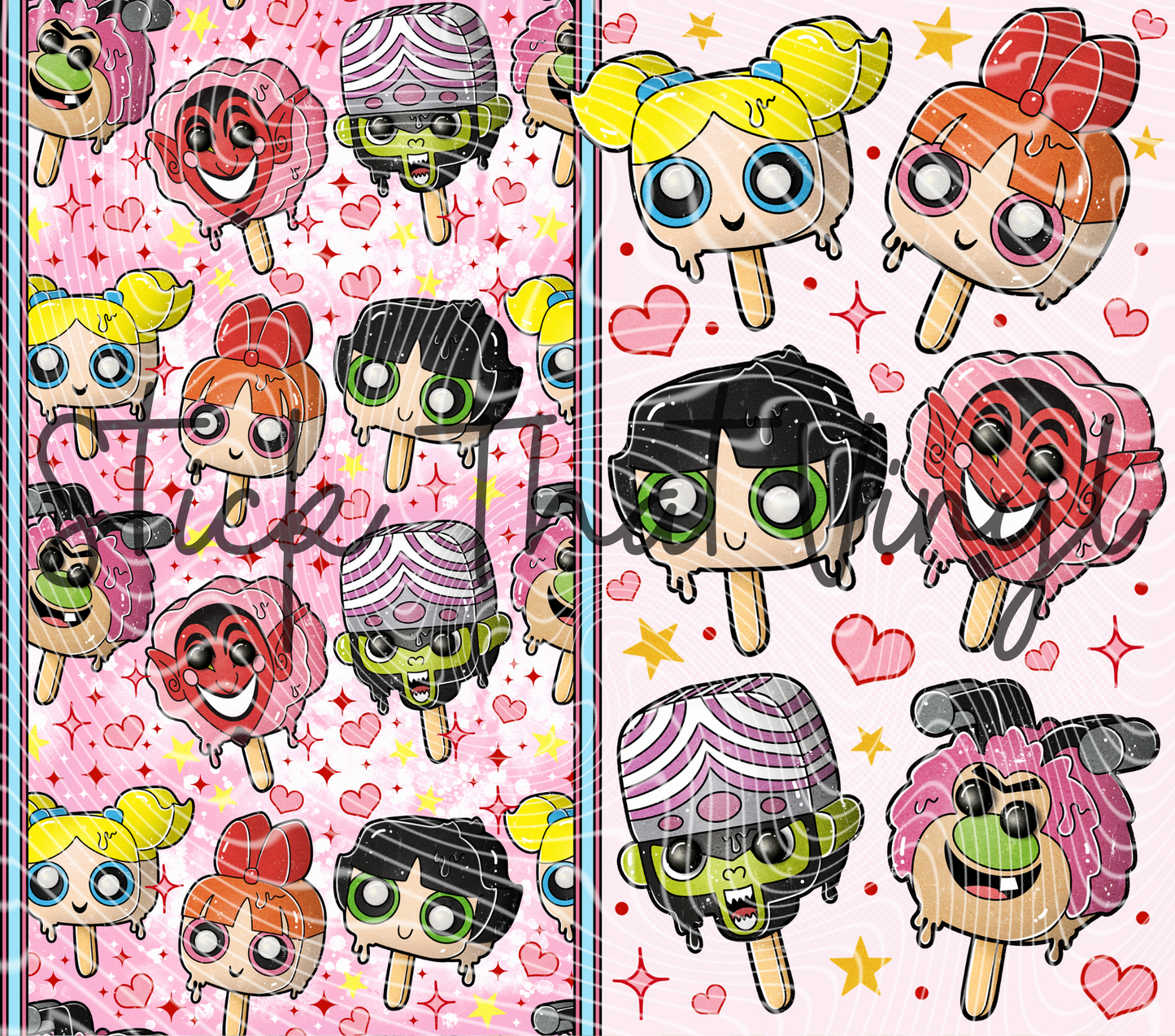 Powerpuff 20oz Tumbler Sublimation Wrap