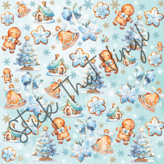 Blue Christmas Pattern