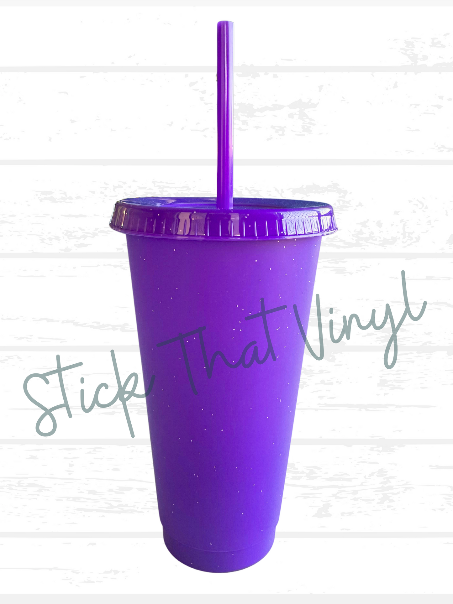 24oz Glitter Coloured Cold Cups