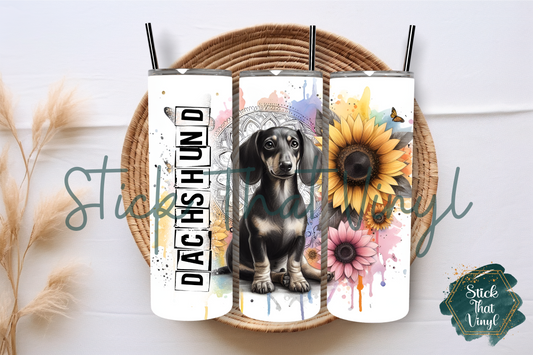 Dachshund 20oz Tumbler Sublimation Wrap