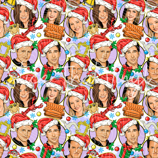 Friends Christmas Sublimation Pattern