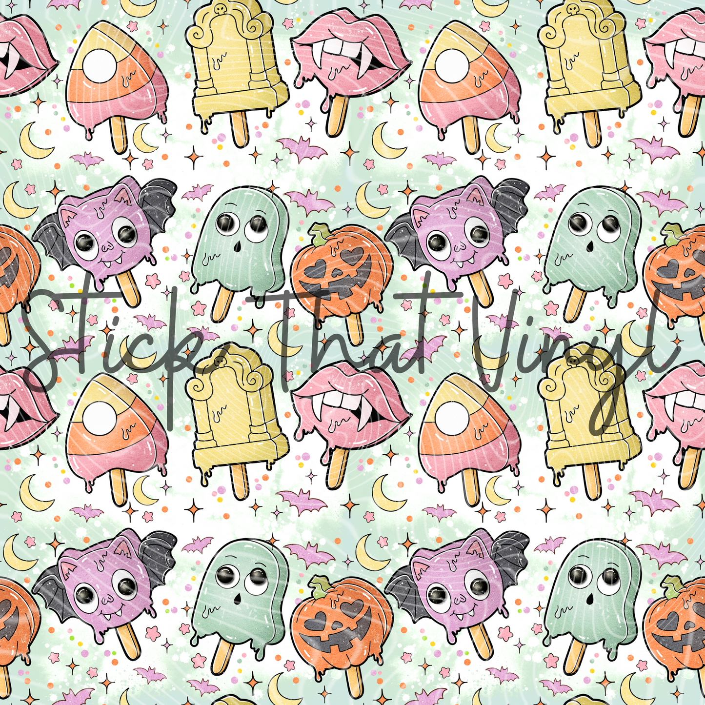 Pastel Horror Sublimation Pattern