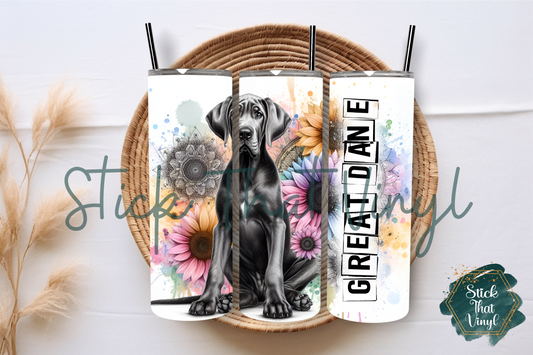 Great Dane 20oz Tumbler Sublimation Wrap