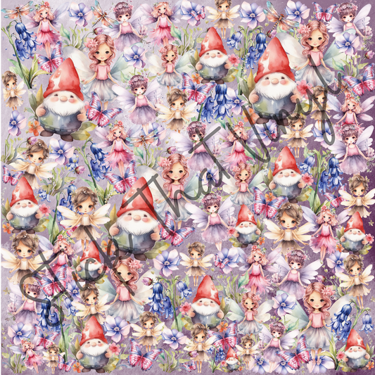 Fairy Garden Pattern Purple