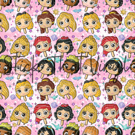 Princesses Popsicle Pattern